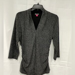 Vince Camuto Black sequence blouse/ Size M